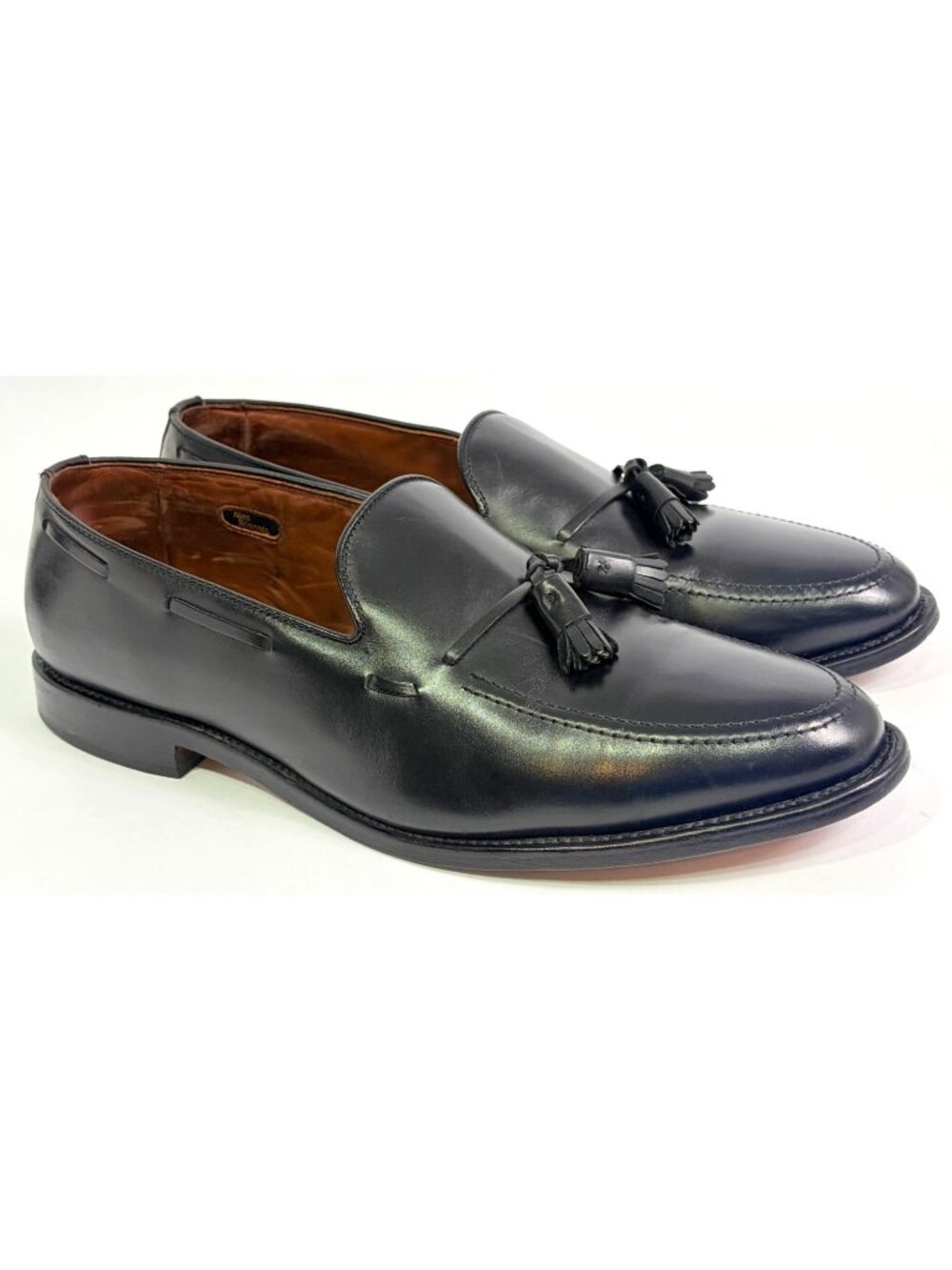 Allen Edmonds Shoes Mens Size 13 EEE Black Grayson Leather Tassel Loafers USA